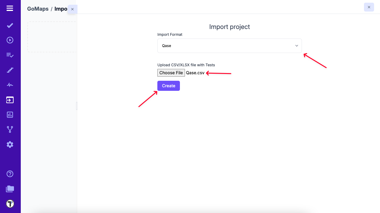 image Import from Qase CSV